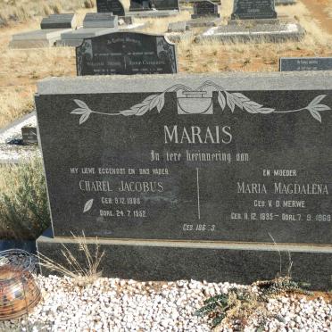 MARAIS Charel Jacobus 1888-1952 &amp; Maria Magdalena V.D. MERWE 1895-1968