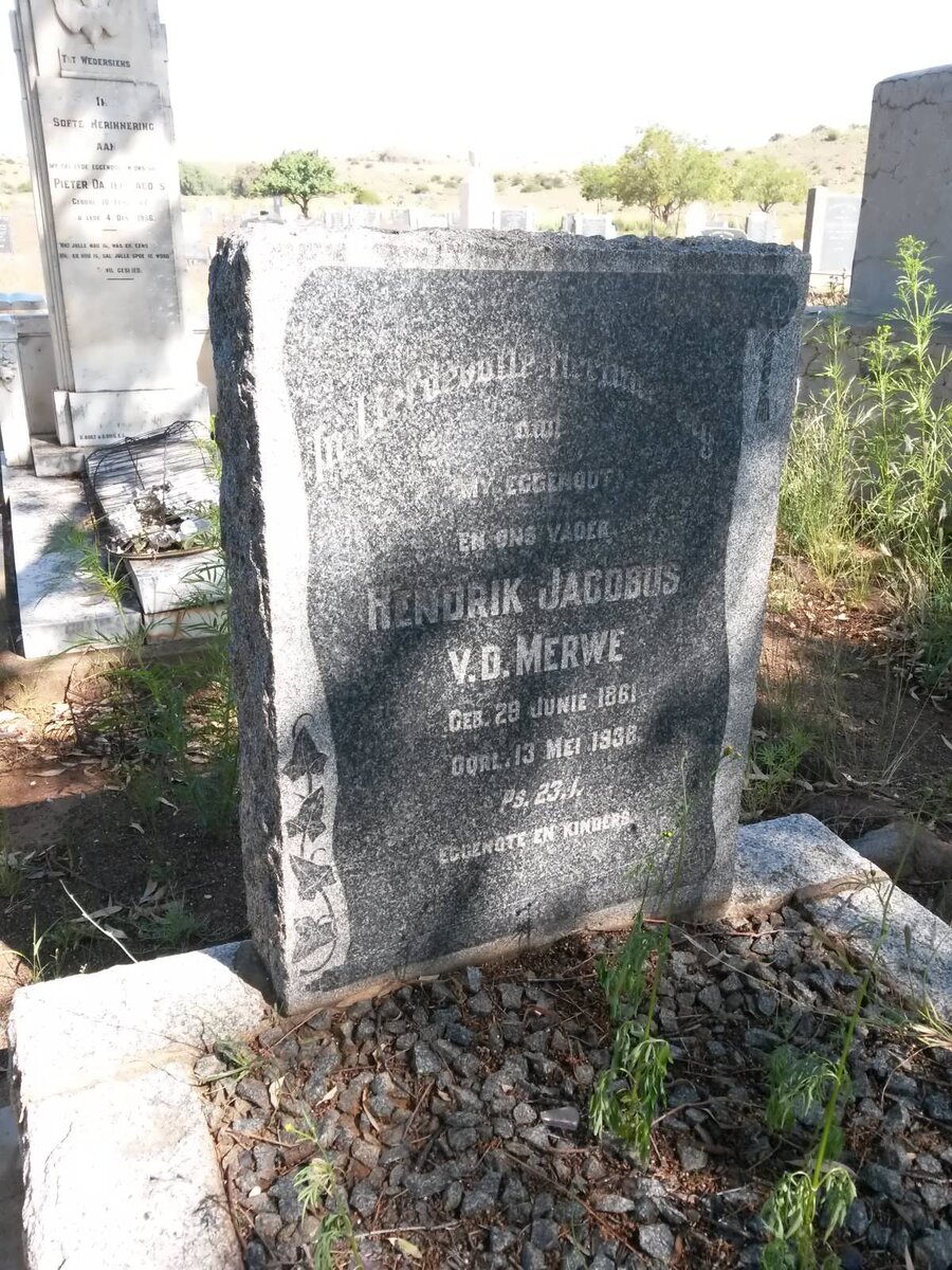 MERWE Hendrik Jacobus, v.d. 1861-1938