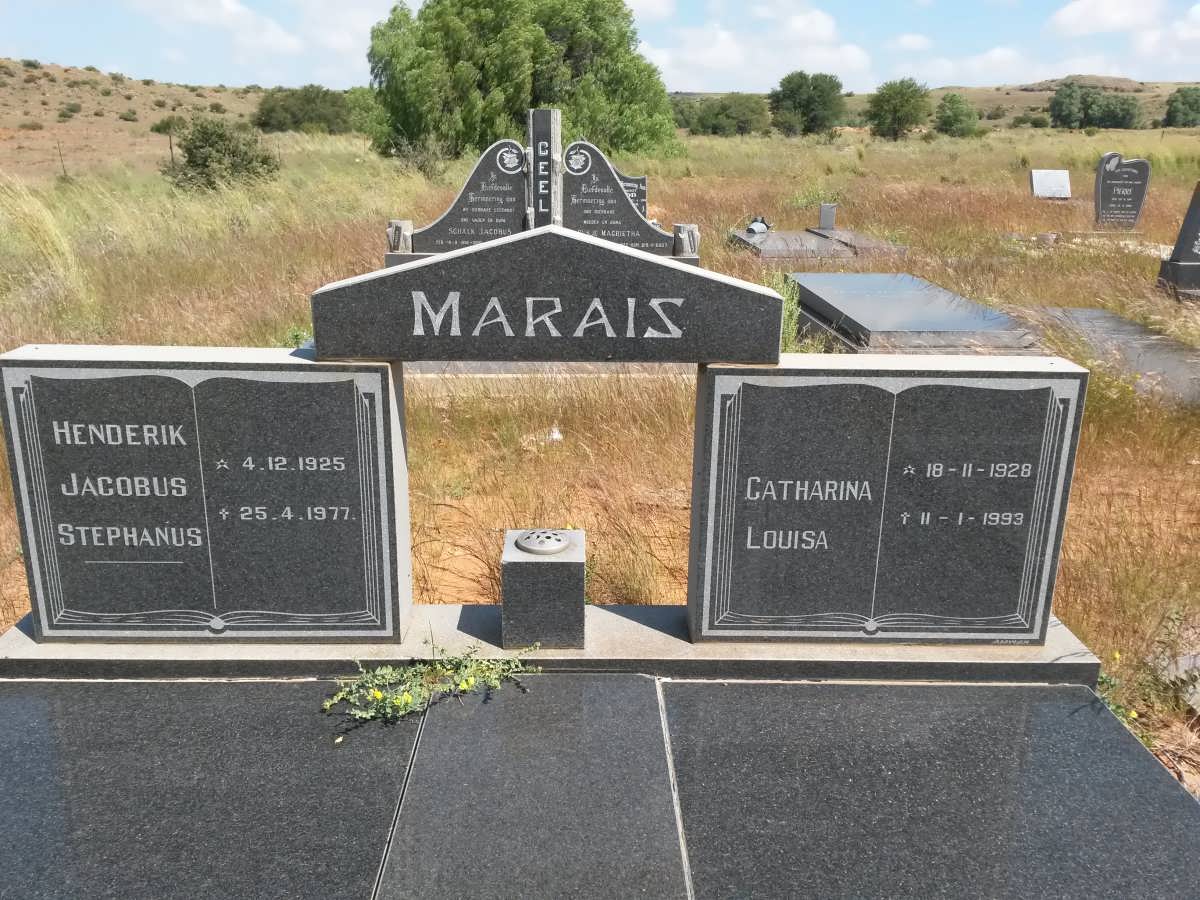 MARAIS Henderik Jacobus Stephanus 1925-1977 &amp; Catharina Louisa 1928-1993