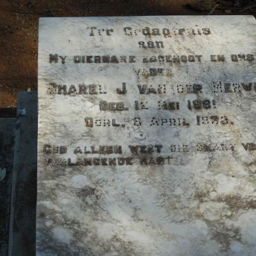 MERWE Charel J., van der 1881-1933