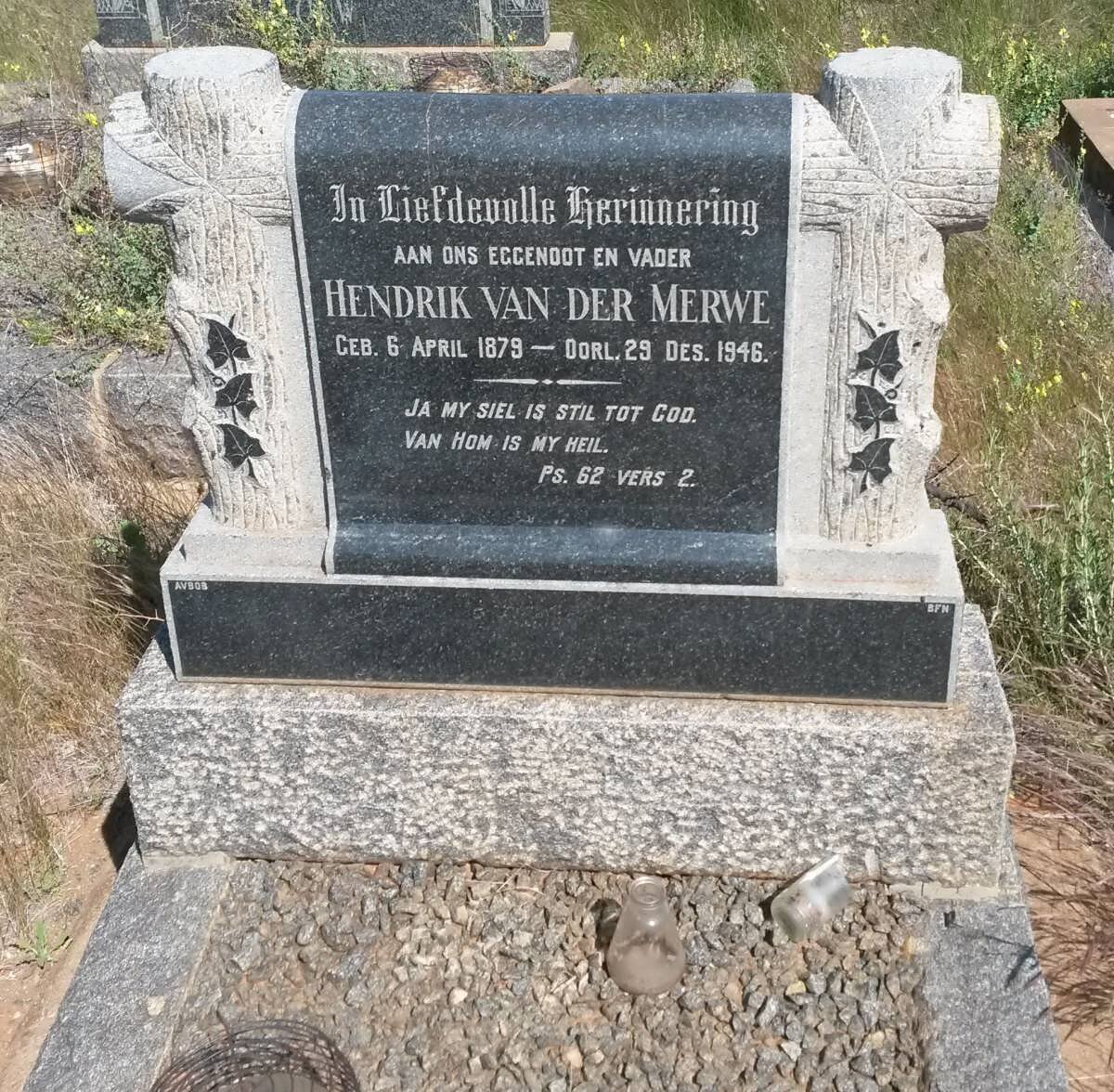 MERWE Hendrik, van der 1879-1946