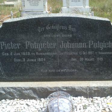 POTGIETER Pieter Cornelis 1858-1924 &amp; Johanna Margaretha 1867-1949