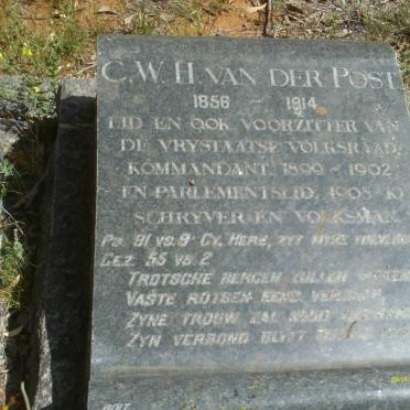 POST C.W.H., van der 1856-1914 