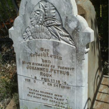 ROUX Johannes Petrus 1884-1918