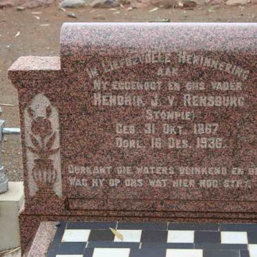 RENSBURG Hendrik J., v 1867-1936