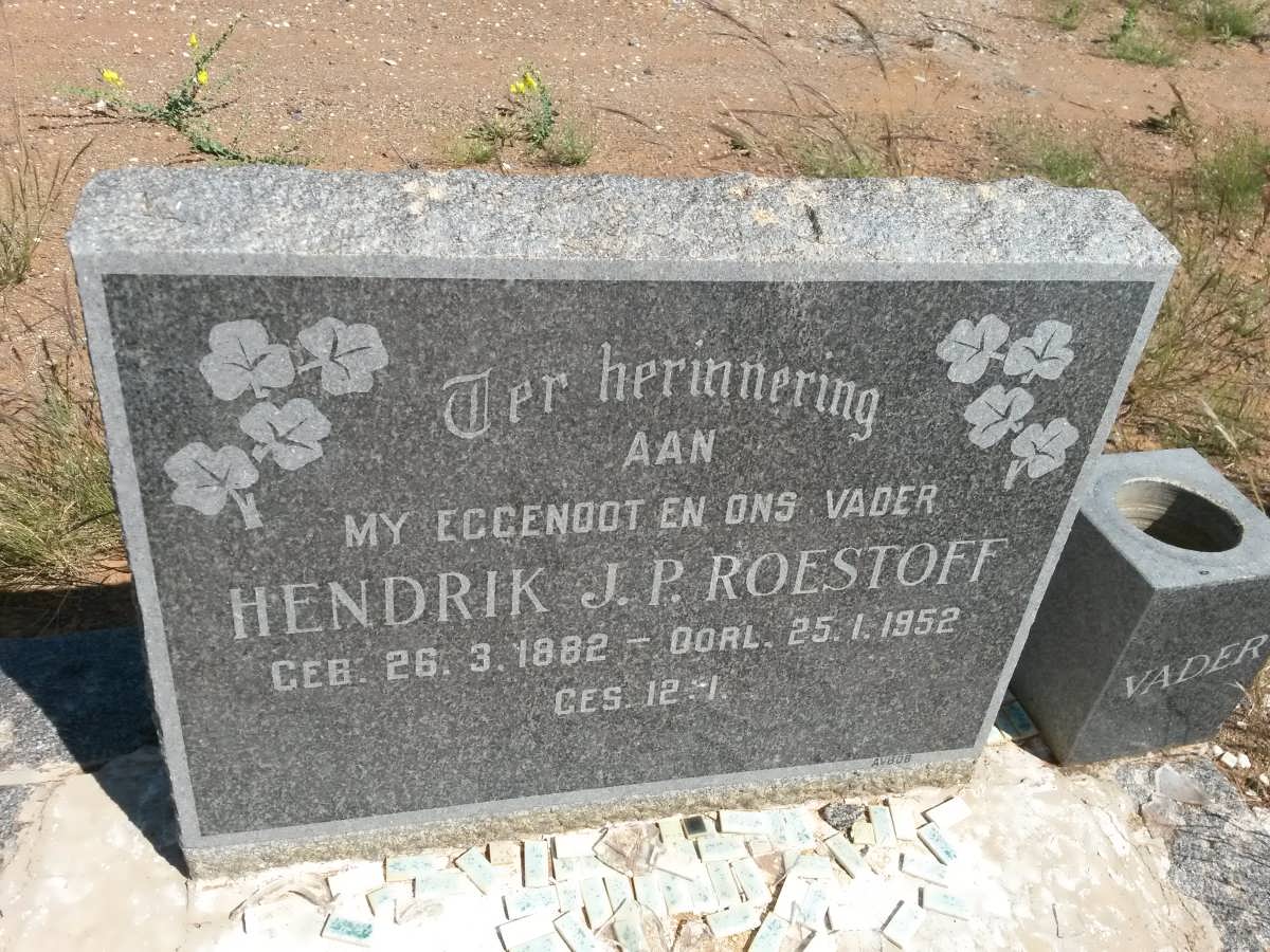 ROESTOFF Hendrik J.P. 1882-1952