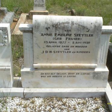 STEYTLER Annie Emmeline nee FRASER 1877-1930