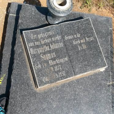 SNYMAN Margaretha Johanna nee V. ELLINCKHUYZEN 1877-1952