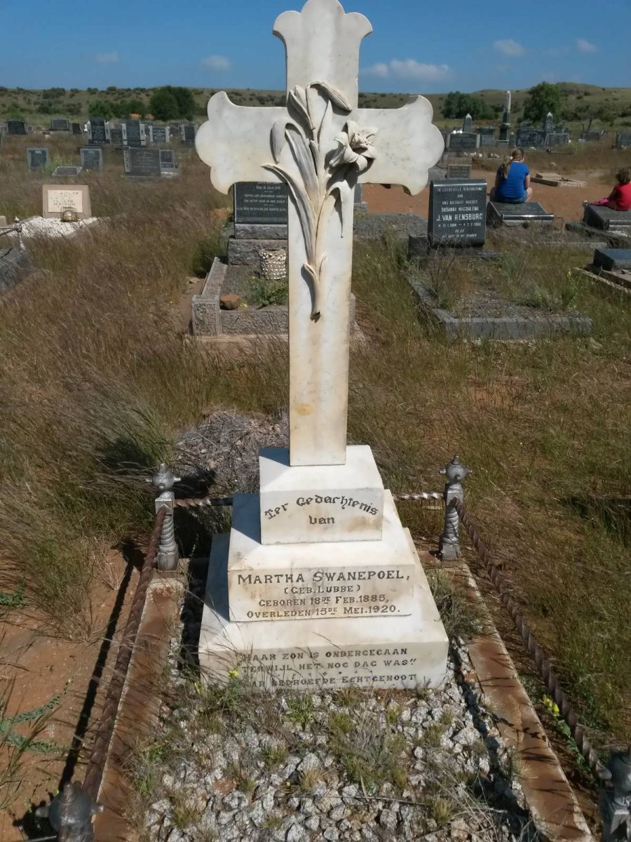 SWANEPOEL Martha nee LUBBE 1885-1920