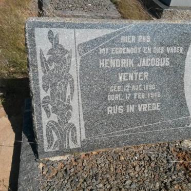 VENTER Hendrik Jacobus 1890-1946