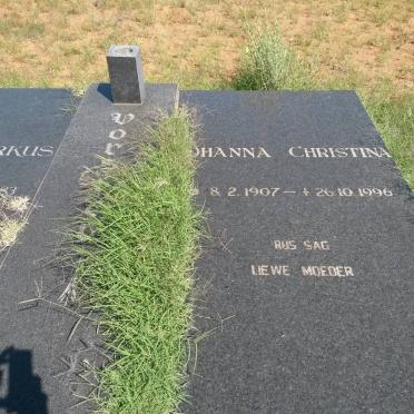 VORSTER Joseph Markus 1907-1983 &amp; Johanna Christina 1907-1996