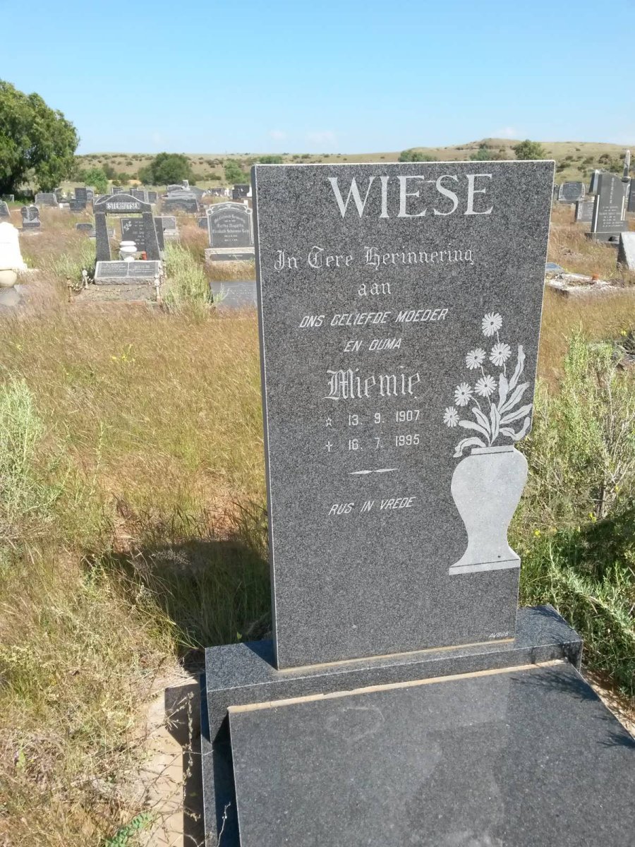 WIESE Miemie 1907-1995