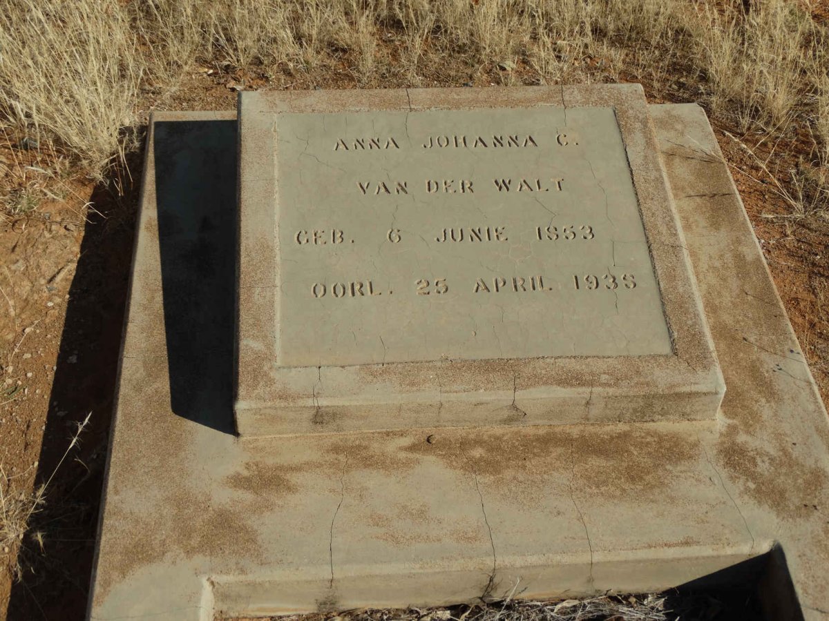 WALT Anna Johanna C., van der 1853-1938