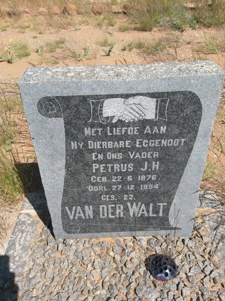 WALT Petrus J.H., van der 1876-1954