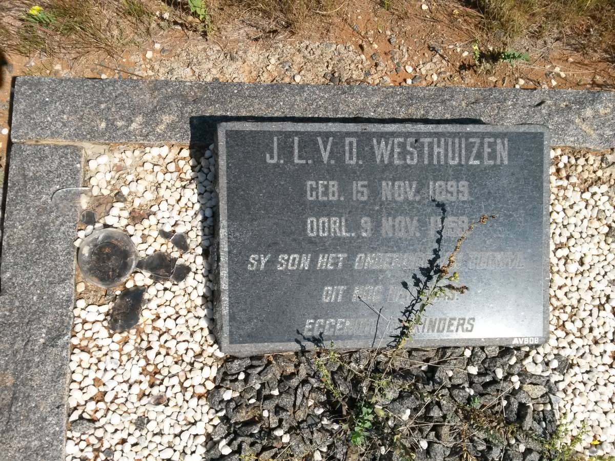 WESTHUIZEN J.L., v.d. 1899-1958