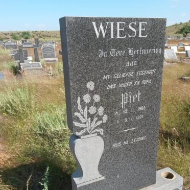 WIESE Piet 1905-1974