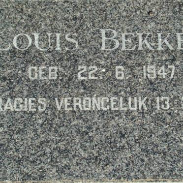 BEKKER Louis 1947-1954