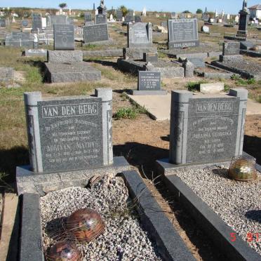 BERG Adriaan Mathys, van den 1892-1952 :: VAN DEN BERG Johanna Georgina nee LOOTS 1885-1956