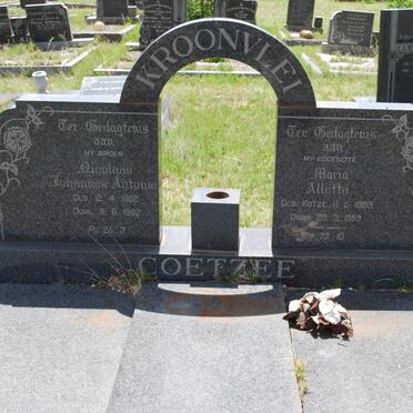 COETZEE Nicolaas Johannes Antonie 1882-1962 :: COETZEE Maria Alletta, nee KOTZE 1869-1959