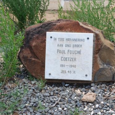 COETZER Paul Fouche 1911-1940