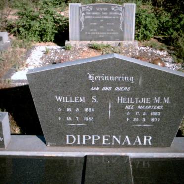 DIPPENAAR Willem S. 1884-1952 &amp; Heiltjie M.M. MAARTENS 1883-1977