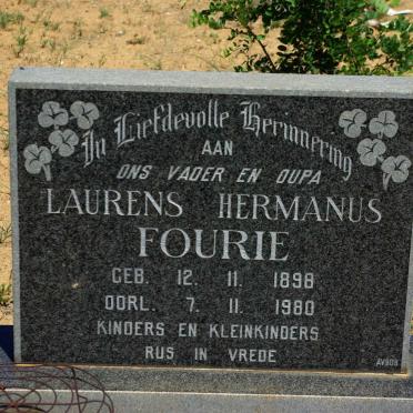 FOURIE Laurens Hermanus 1898-1980
