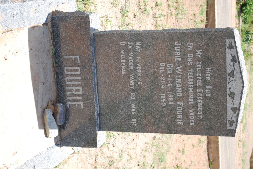 FOURIE Jurie Wynand 1866-1943