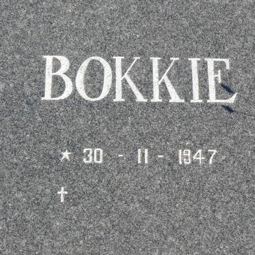 FOURIE Bokkie 1947-