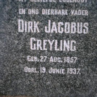 GREYLING Dirk Jacobus 1857-1937 &amp; Maria Magdalena Johanna COETZER 1860-1955