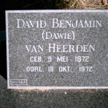 HEERDEN David Benjamin, van 1972-1972