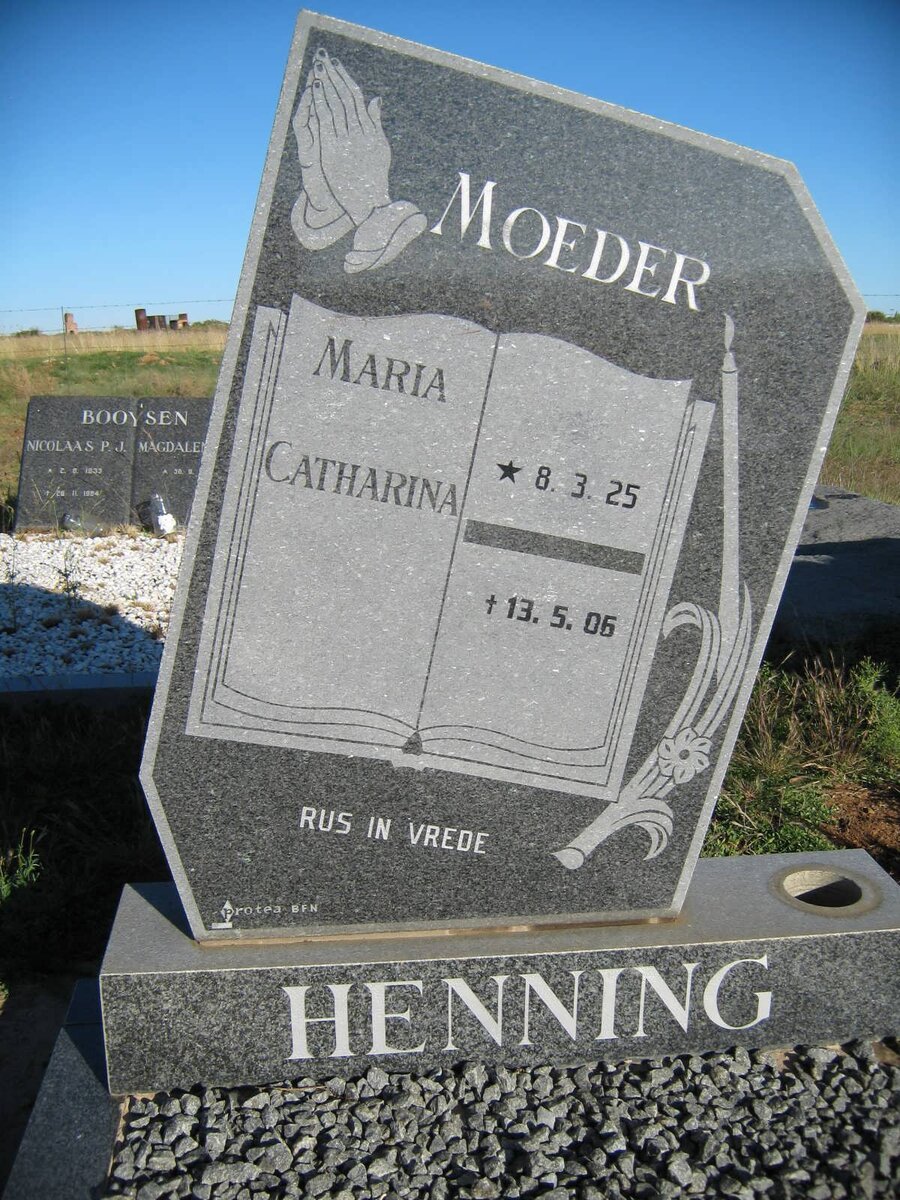 HENNING Maria Catharina 1925-2006