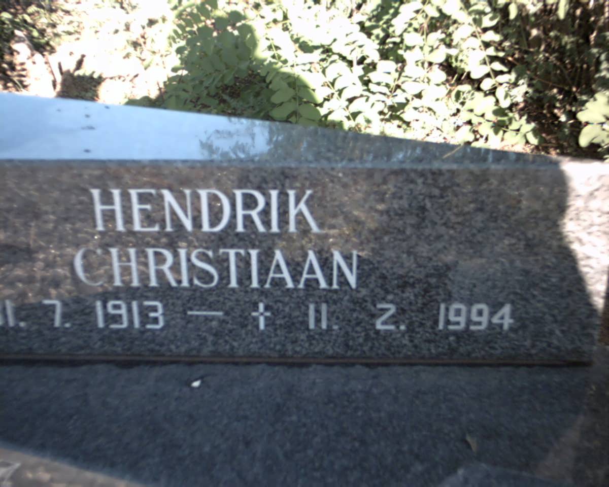 JAGER Hendrik Christiaan, de 1913-1994