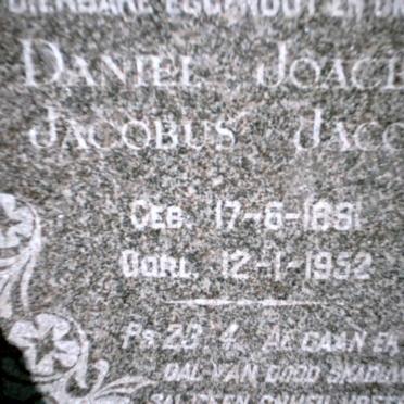 JACOBS Daniel Joachim Jacobus 1891-1952 