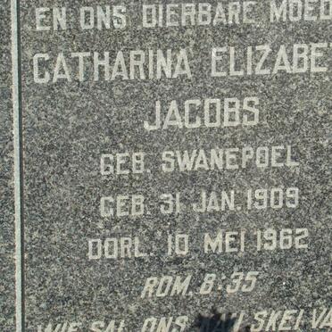 JACOBS Catharina Elizabeth nee SWANEPOEL 1909-1962