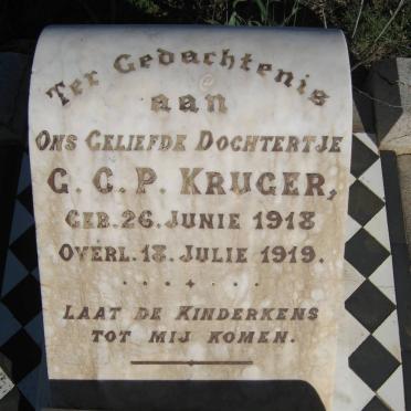 KRUGER G.C.P. 1918-1919
