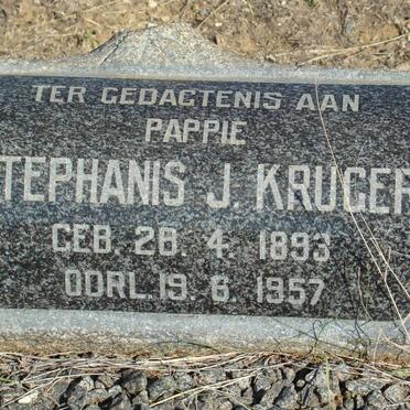 KRUGER Stephanis J. 1893-1957 