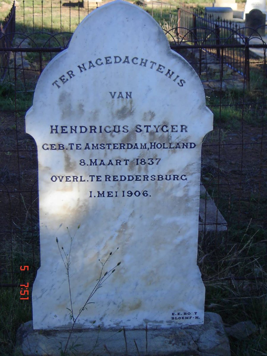 STYGER Hendricus 1837-1906