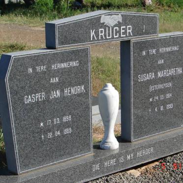 KRUGER Casper Jan Hendrik 1898-1989 &amp; Susara Margaretha ESTERHUYSEN 1904-1993