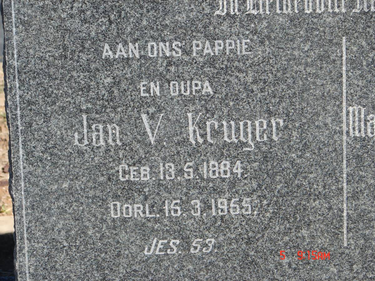 KRUGER Jan V. 1884-1955
