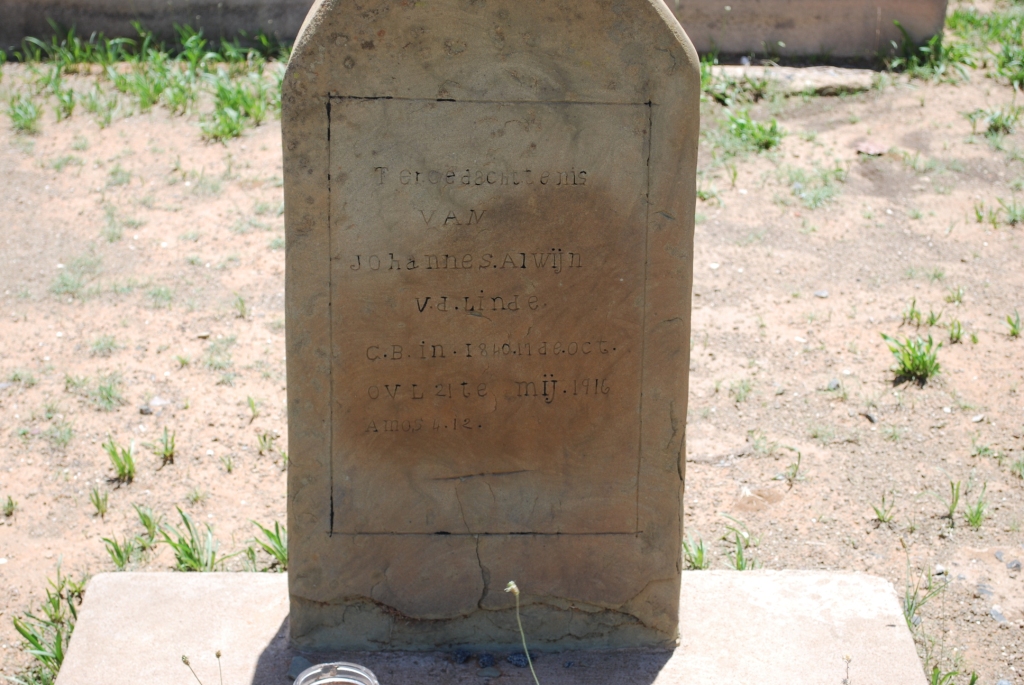 LINDE Johannes Alwijn, v.d. 1840-1916