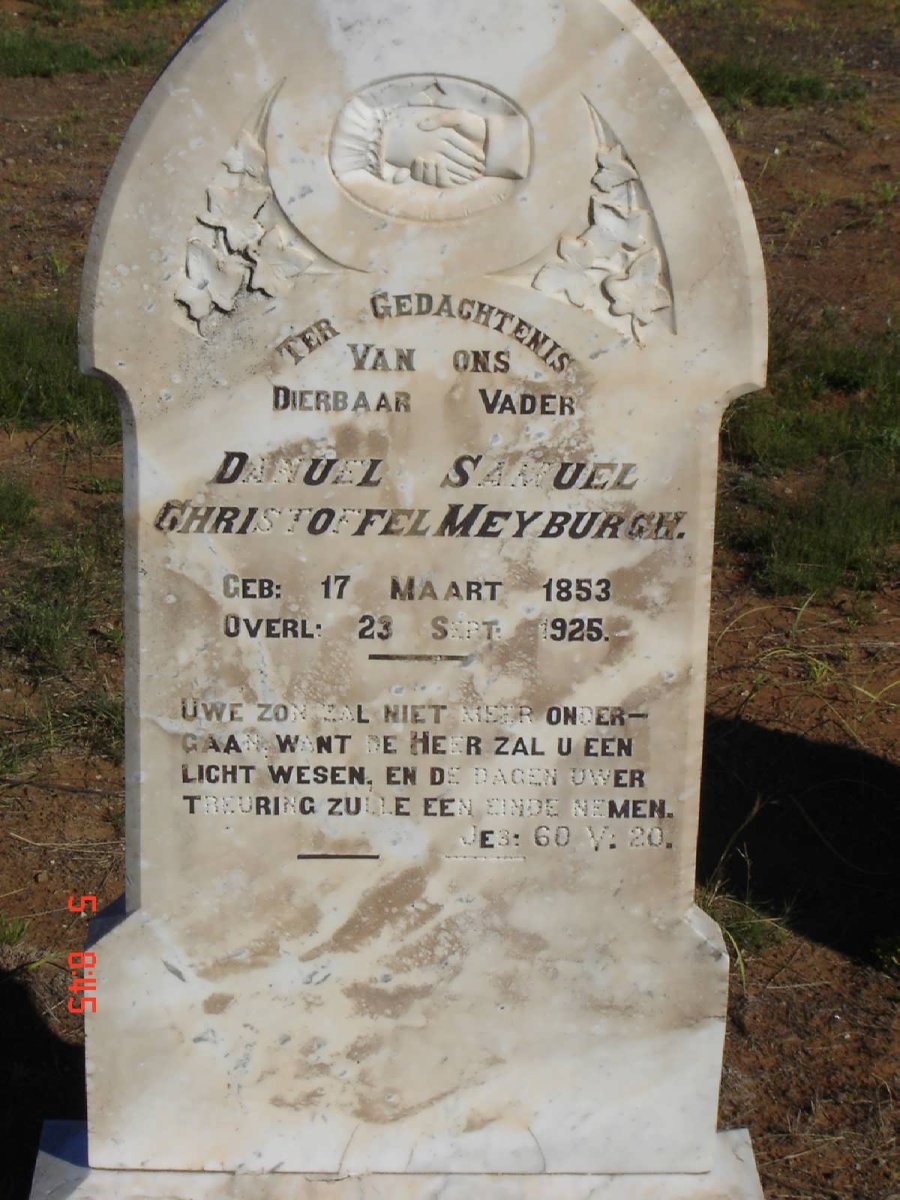 MEYBURGH Danuel Samuel Christoffel 1853-1925