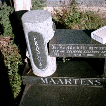 MAARTENS Francois 1916-1952