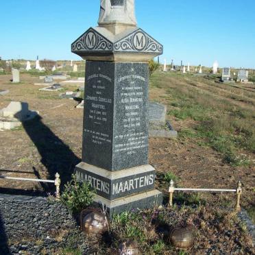 MAARTENS Johannes Cornelius 1873-1958 &amp; Alida Berndina KRUGER 1879-1940  