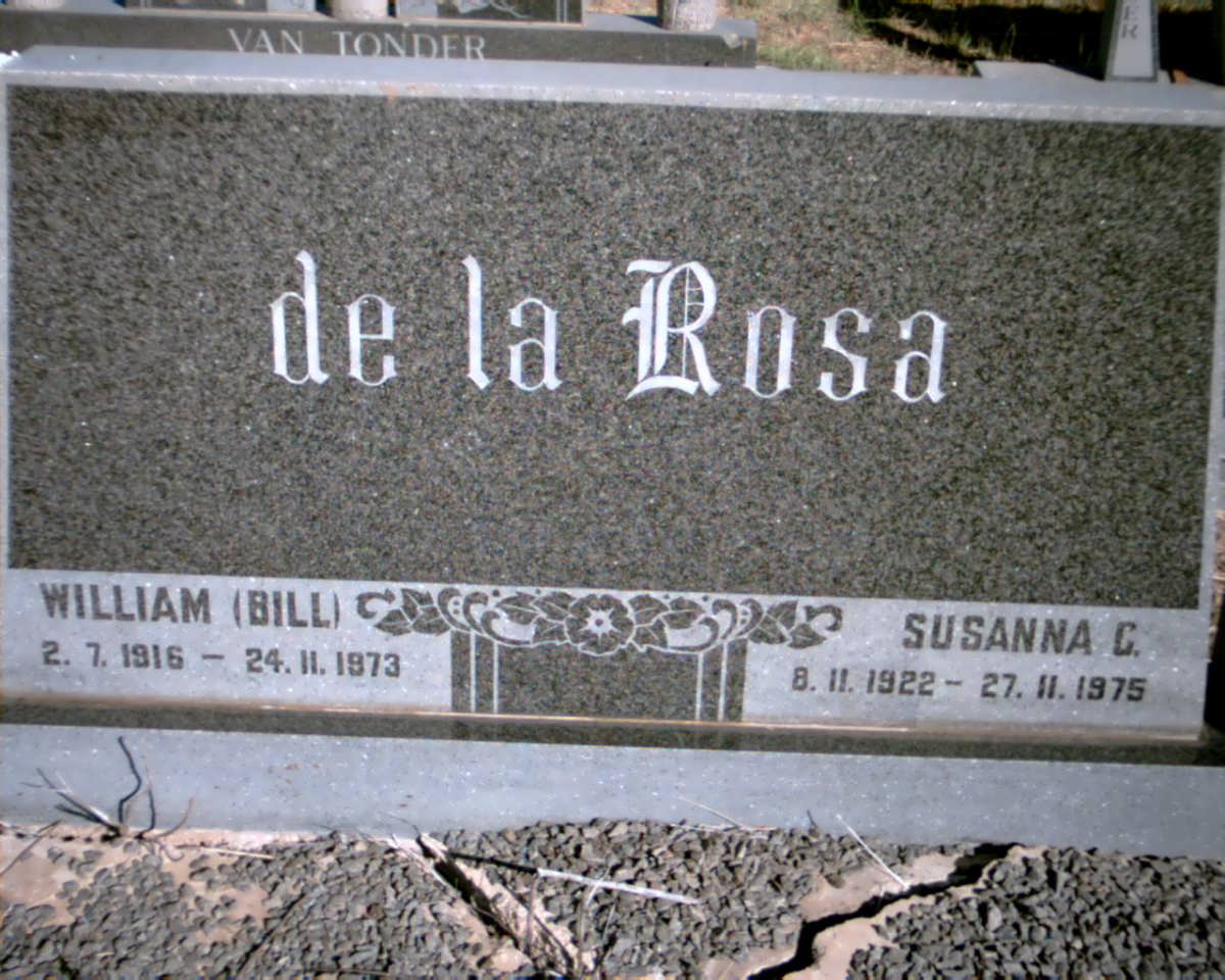 ROSA William, de la 1916-1973 &amp;  Susanna C. 1922-1975