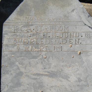 STRIJDOM H.C.A. 1868-1901