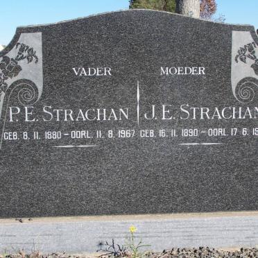 STRACHAN P.E. 1880-1967 &amp; J.E. 1890-1967