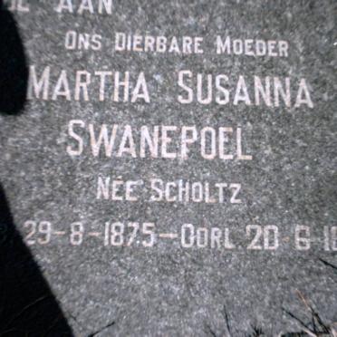 SWANEPOEL Johannes Frederick 1875-1952 &amp; Martha Susanna SCHOLTZ 1875-1965 