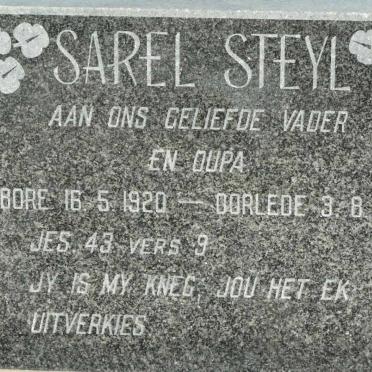 STEYL Sarel 1920-1995