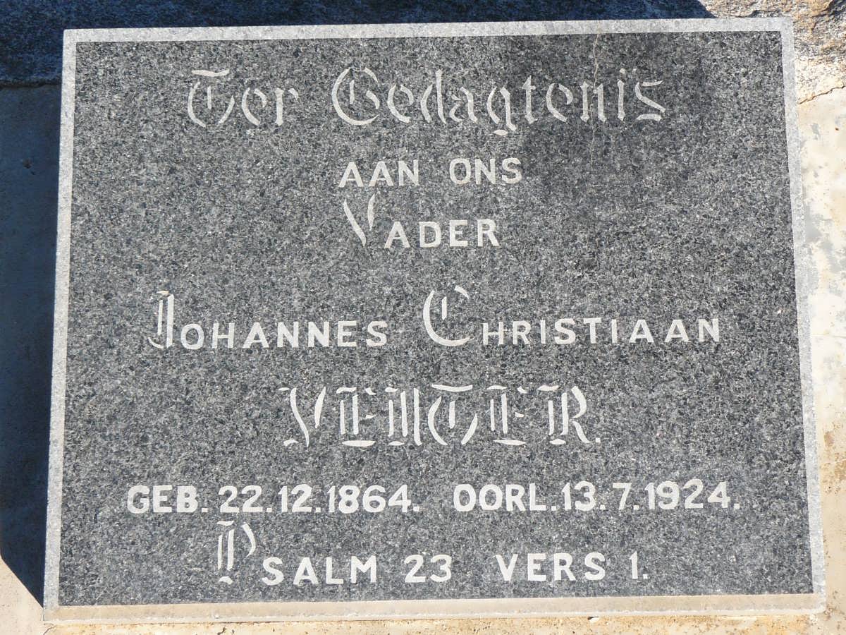 VENTER Johannes Christiaan 1864-1924
