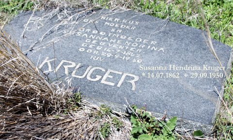 KRUGER Susanna Hendrina nee VENTER 1862-1950
